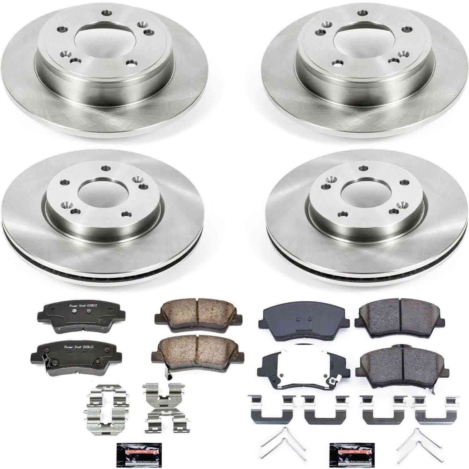 Power Stop 17-19 Hyundai Elantra Front & Rear Autospecialty Brake Kit