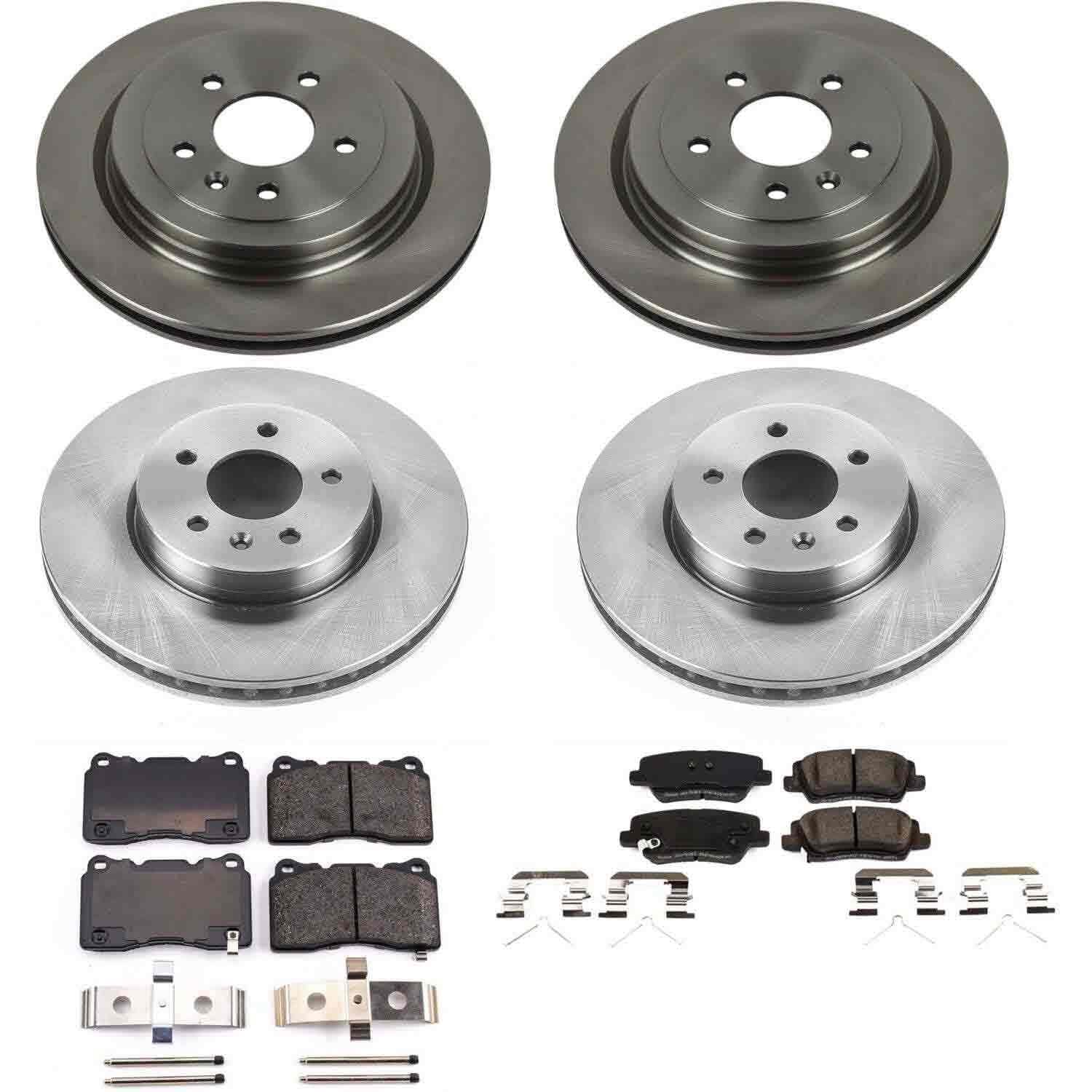 Power Stop 16-18 Cadillac ATS Front & Rear Autospecialty Brake Kit