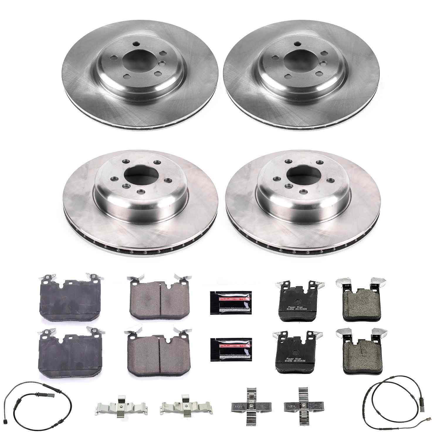 Power Stop 12-15 BMW 335i Front & Rear Autospecialty Brake Kit