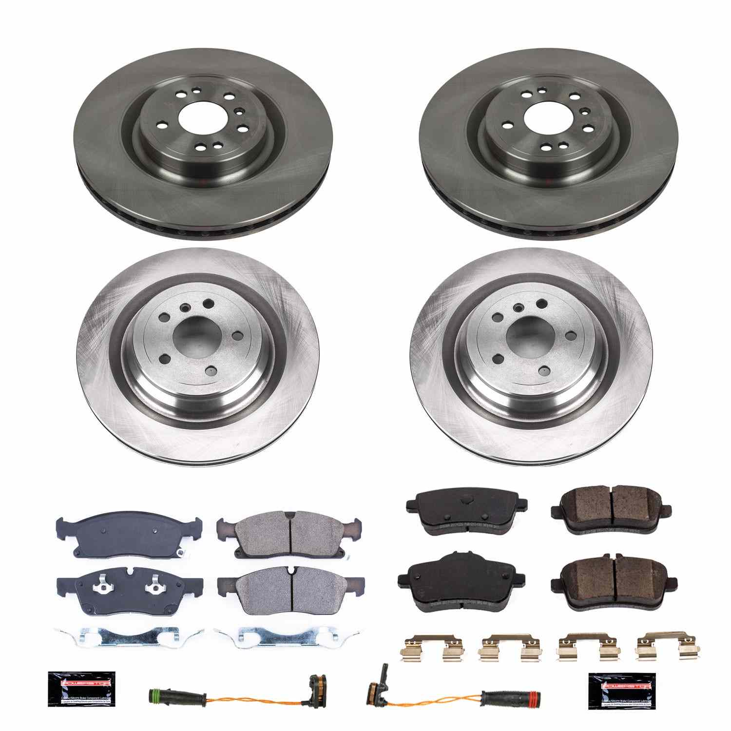 Power Stop 2017 Mercedes-Benz GLS450 Front & Rear Autospecialty Brake Kit