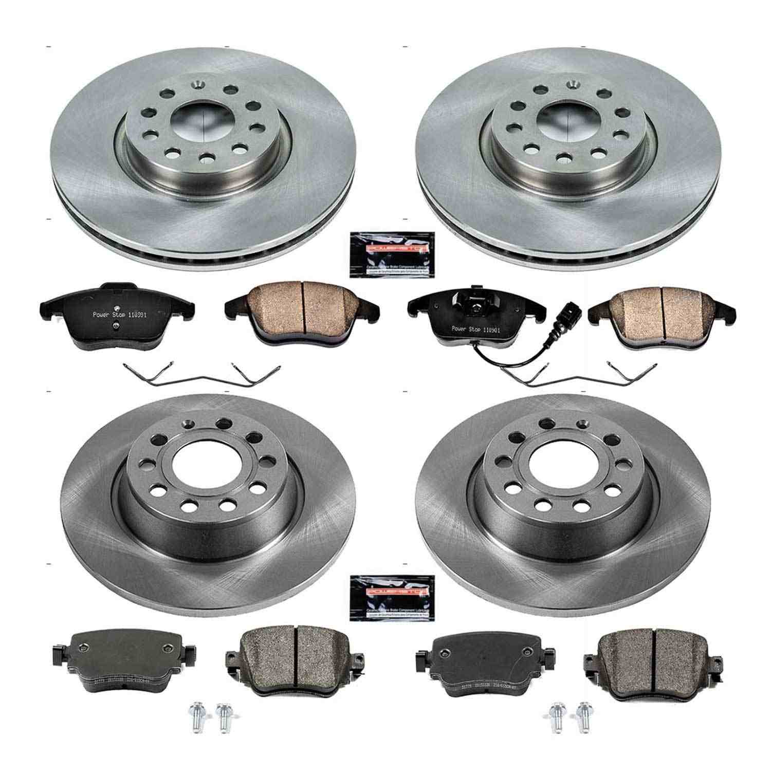 Power Stop 16-18 Audi Q3 Front & Rear Autospecialty Brake Kit