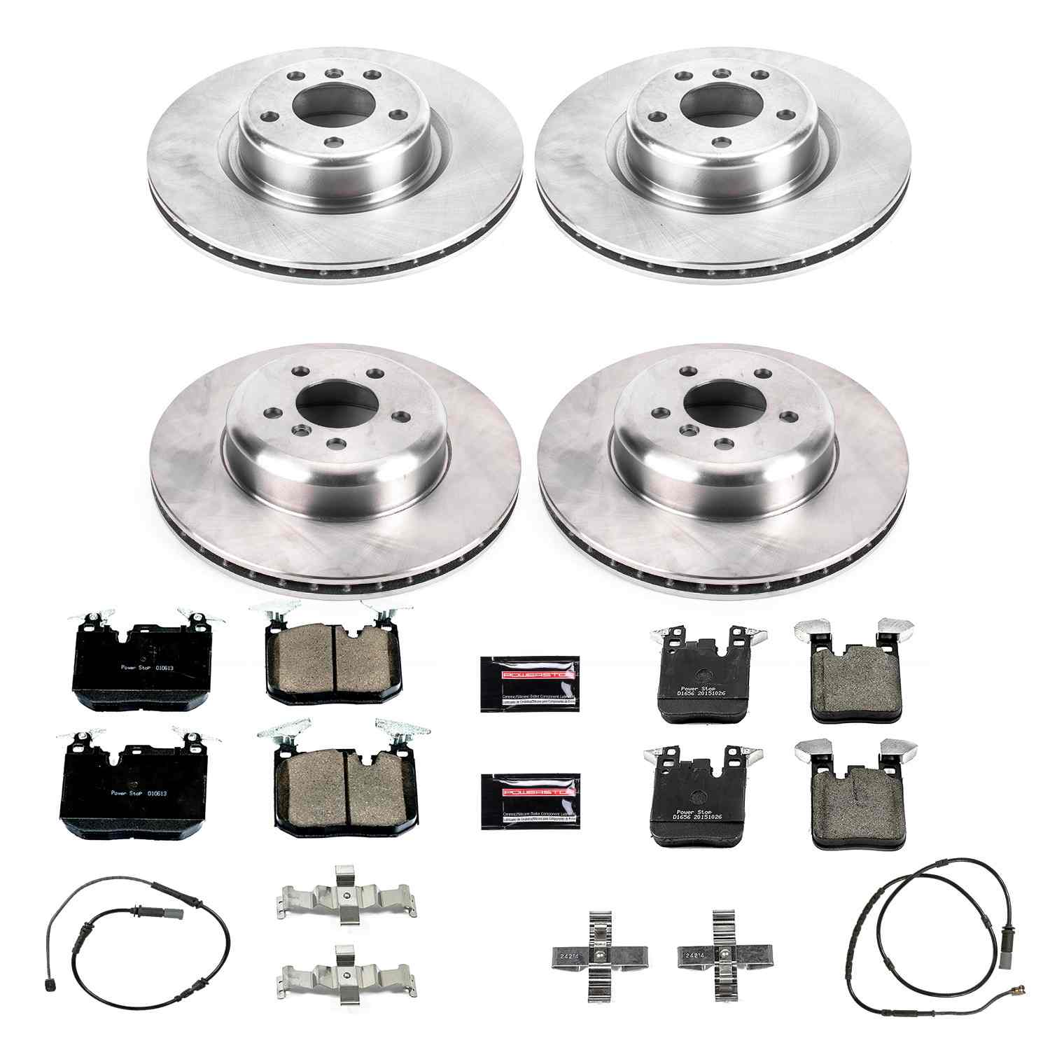 Power Stop 16-18 BMW 320i xDrive Front & Rear Autospecialty Brake Kit