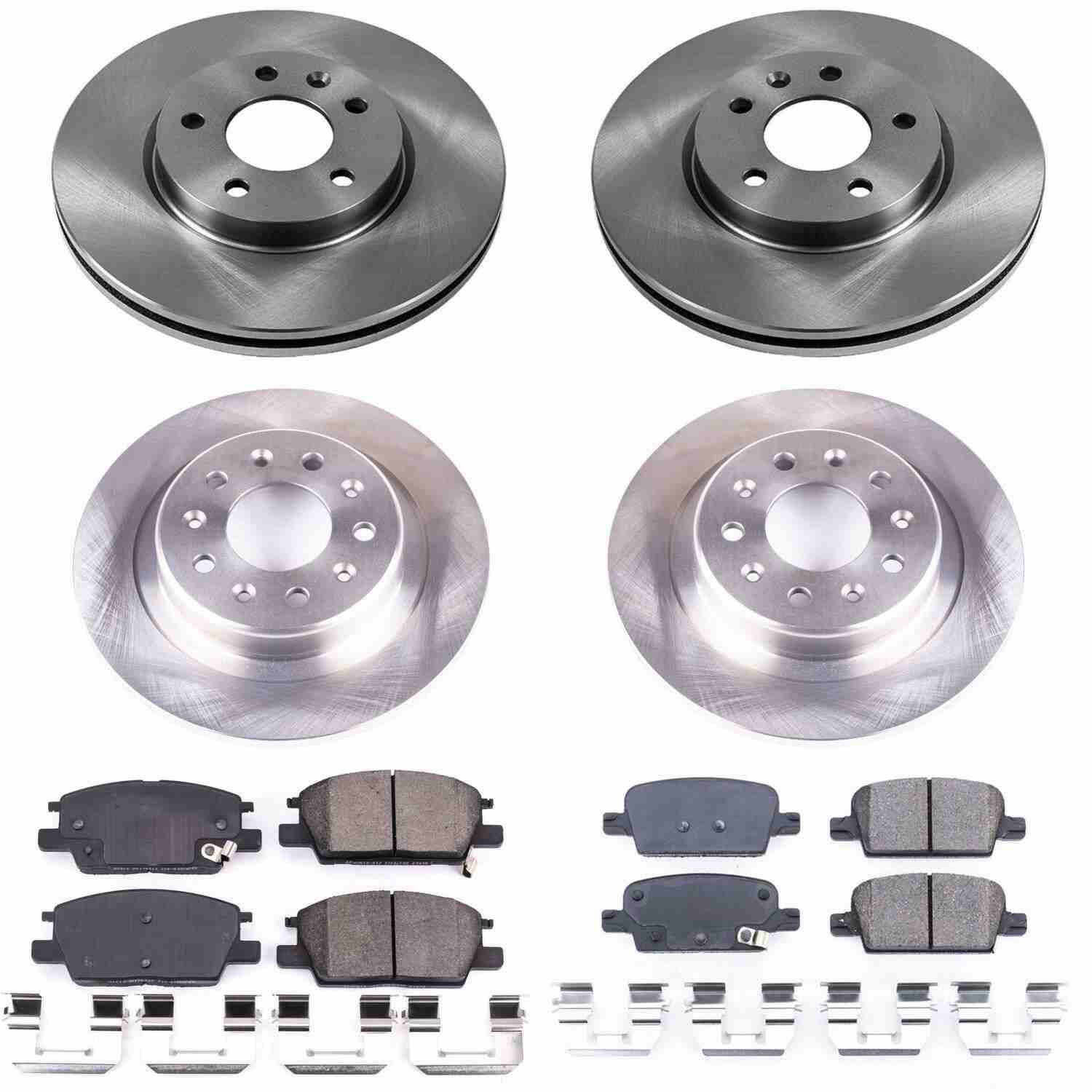 Power Stop 16-18 Chevrolet Malibu Front & Rear Autospecialty Brake Kit