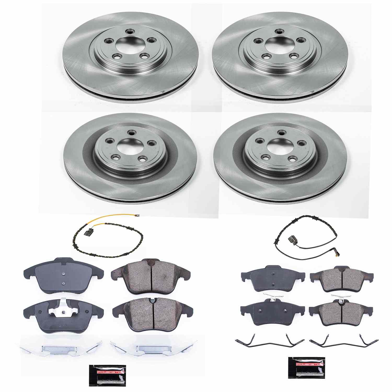 Power Stop 13-15 Jaguar XF Front & Rear Autospecialty Brake Kit