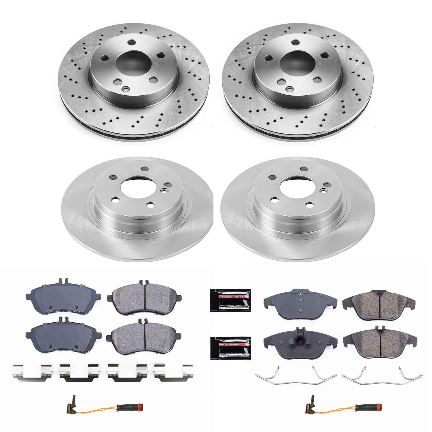 Power Stop 2015 Mercedes-Benz C250 Front & Rear Autospecialty Brake Kit