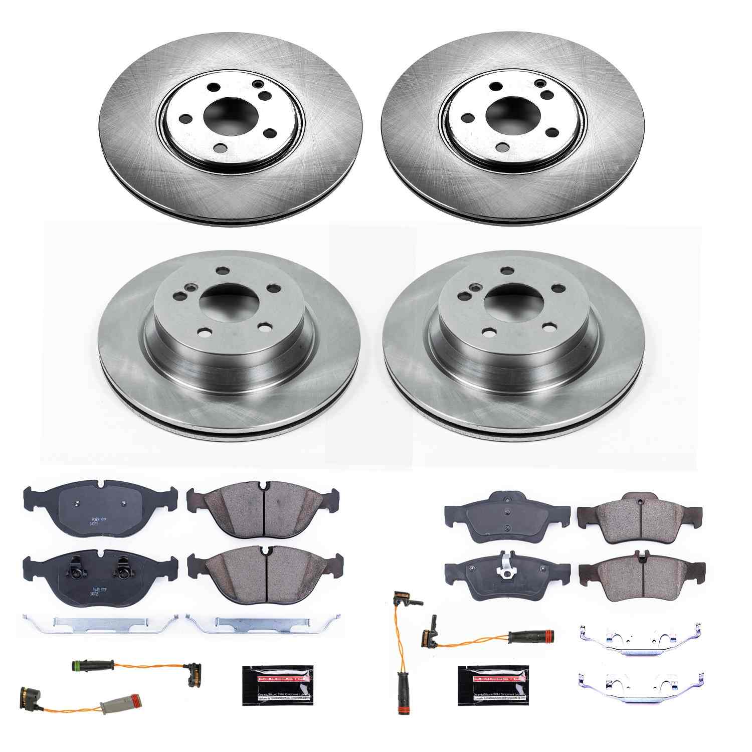 Power Stop 04-05 Mercedes-Benz E500 Front & Rear Autospecialty Brake Kit