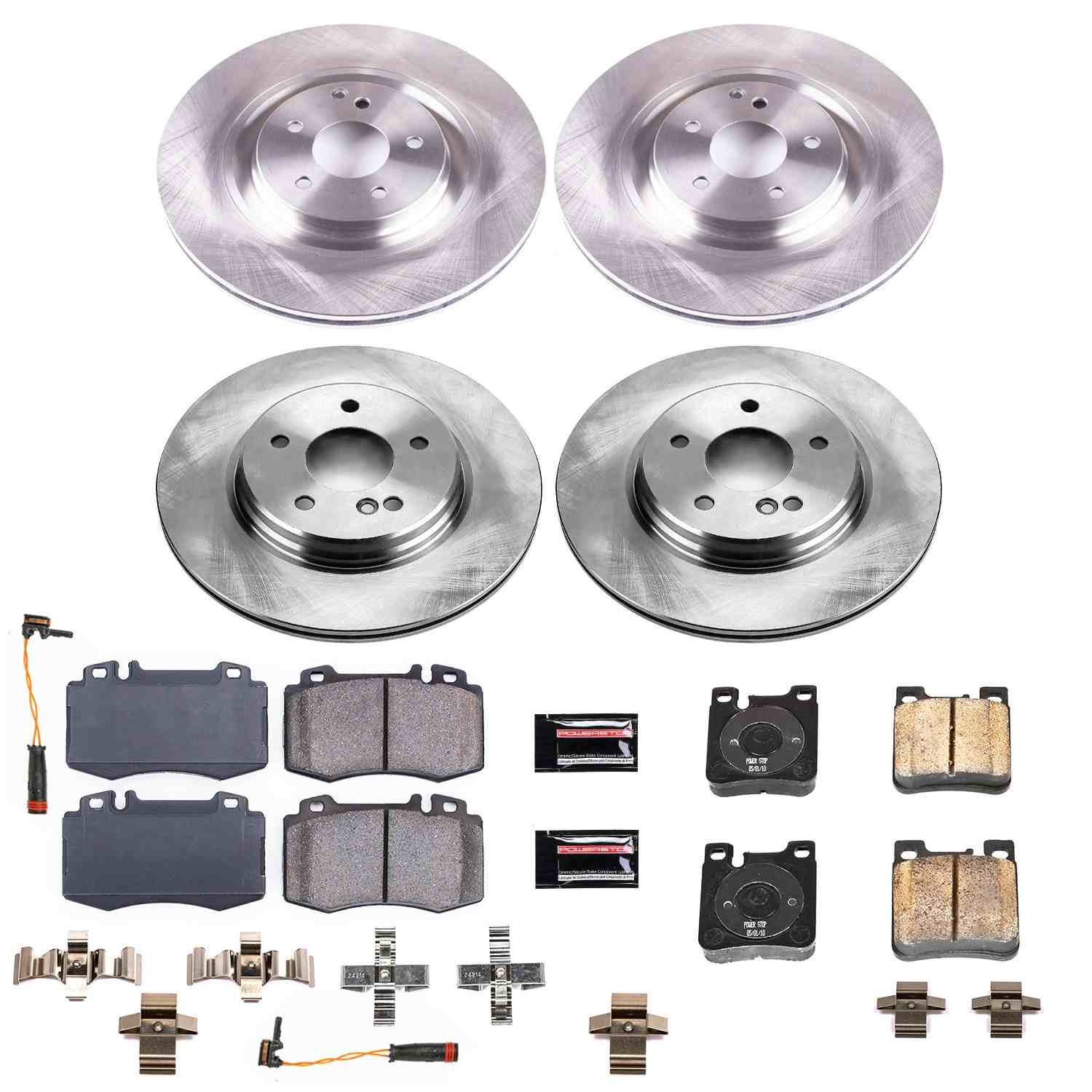 Power Stop 03-06 Mercedes-Benz CLK500 Front & Rear Autospecialty Brake Kit