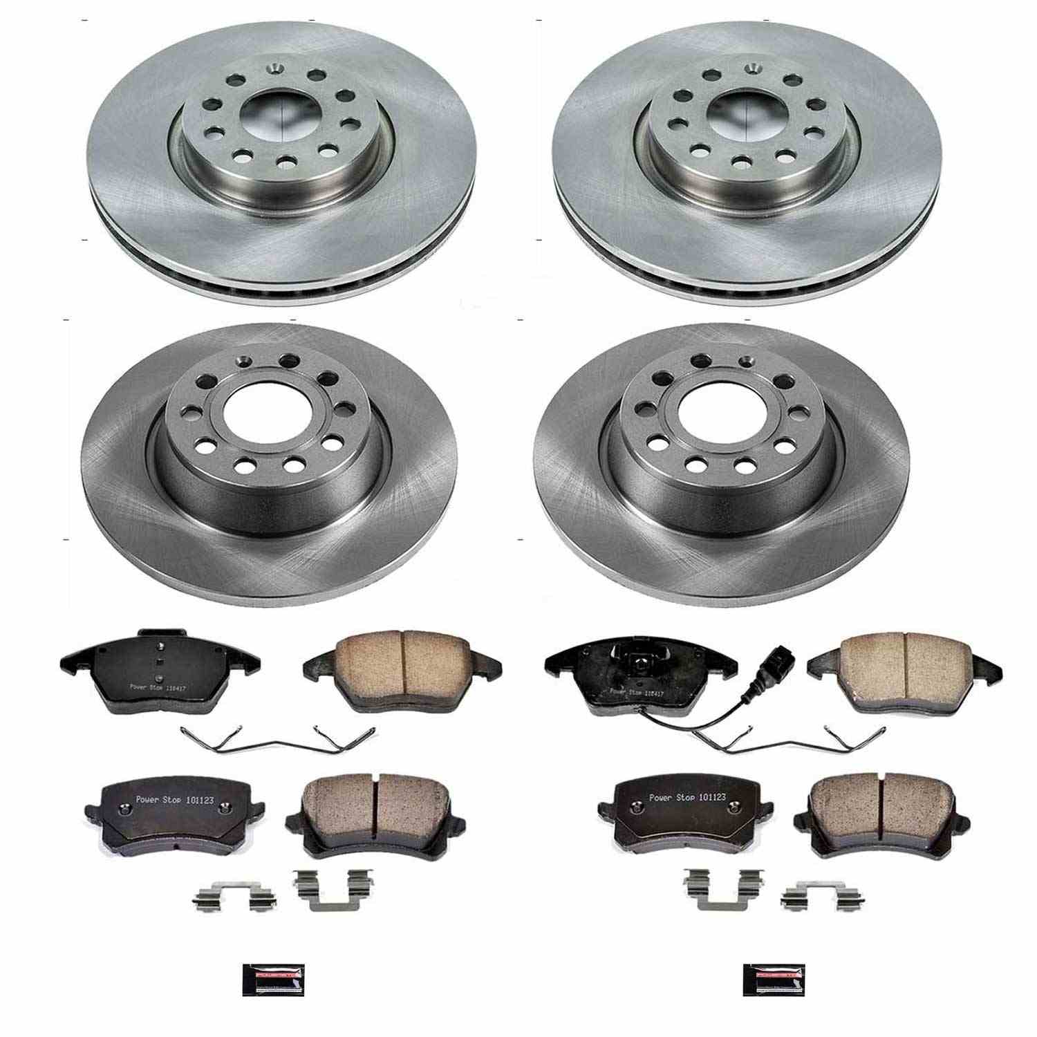 Power Stop 09-17 Volkswagen CC Front & Rear Autospecialty Brake Kit