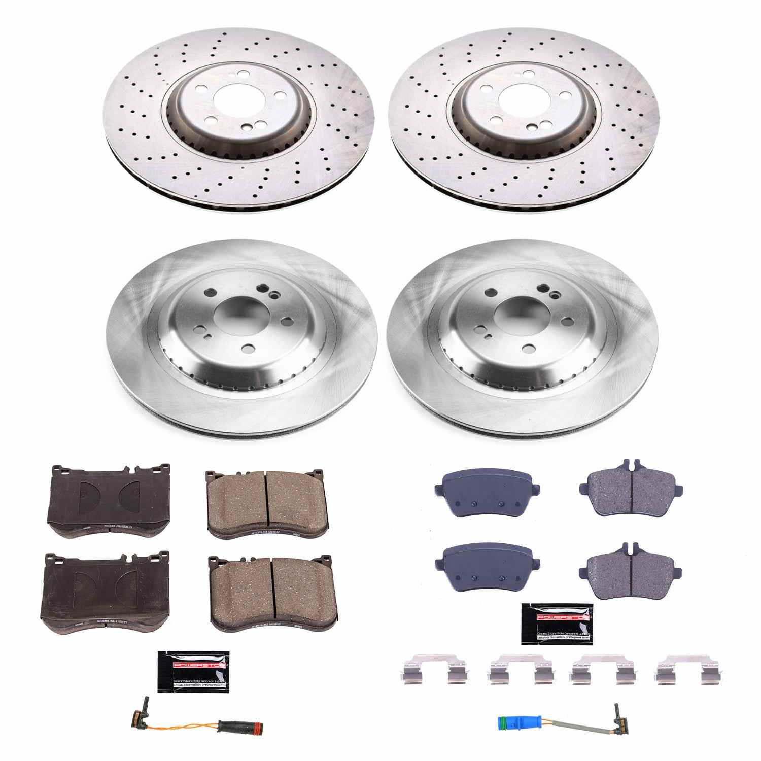 Power Stop 2017 Mercedes-Benz Maybach S550 Front & Rear Autospecialty Brake Kit