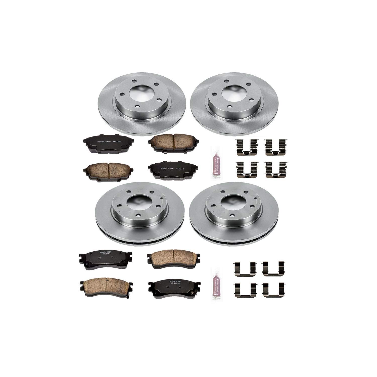Power Stop 01-03 Mazda Protege Front & Rear Autospecialty Brake Kit
