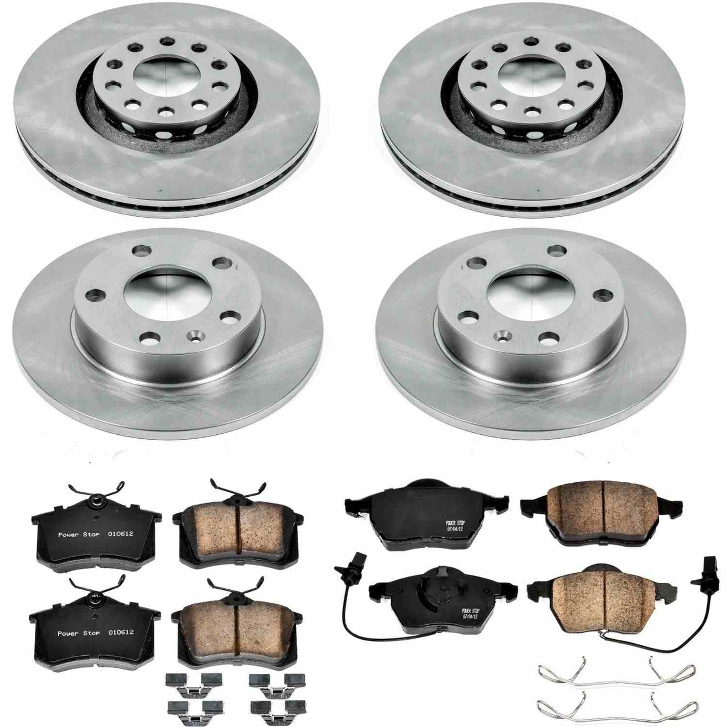 Power Stop 04-05 Audi A4 Quattro Front & Rear Autospecialty Brake Kit
