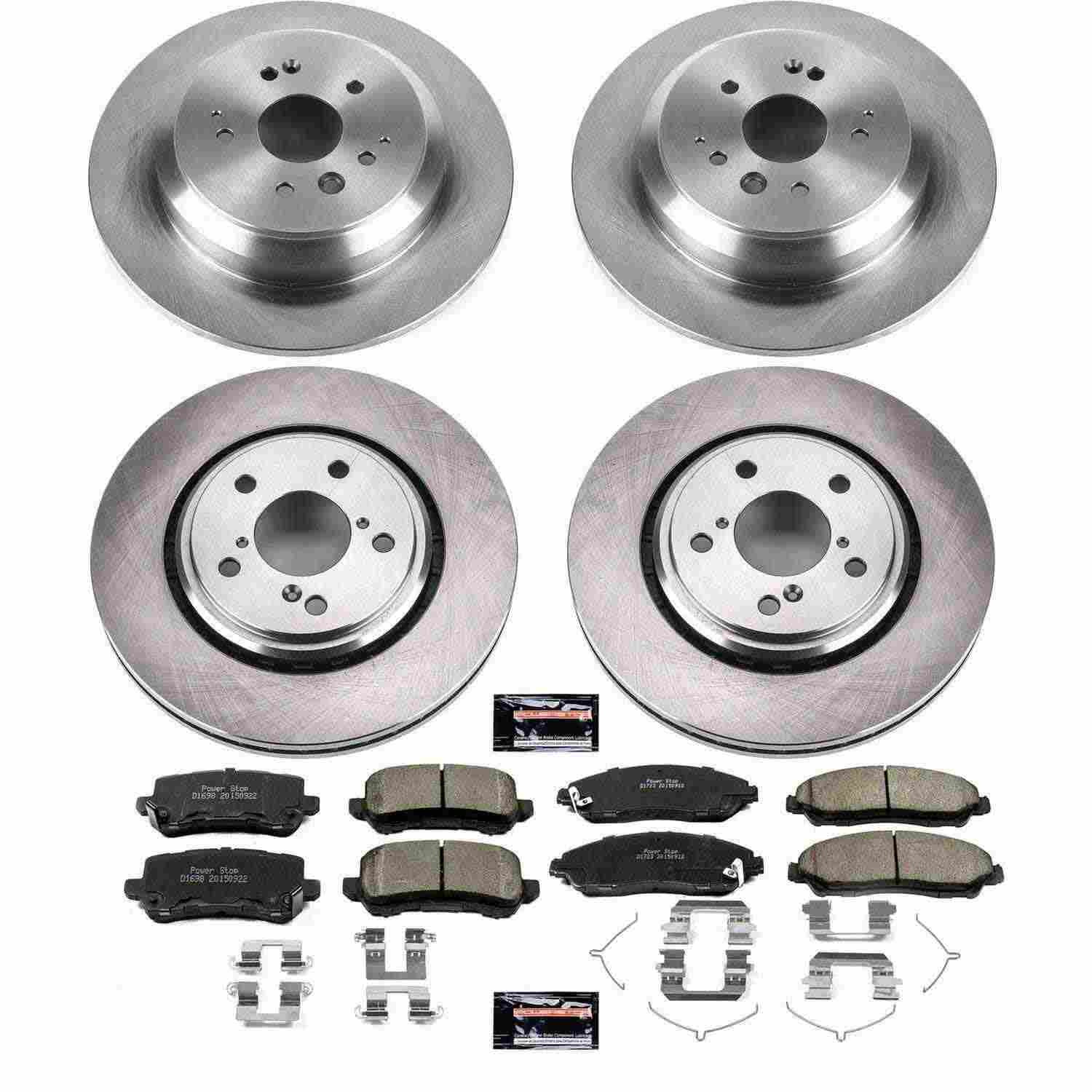 Power Stop 17-19 Acura MDX Front & Rear Autospecialty Brake Kit