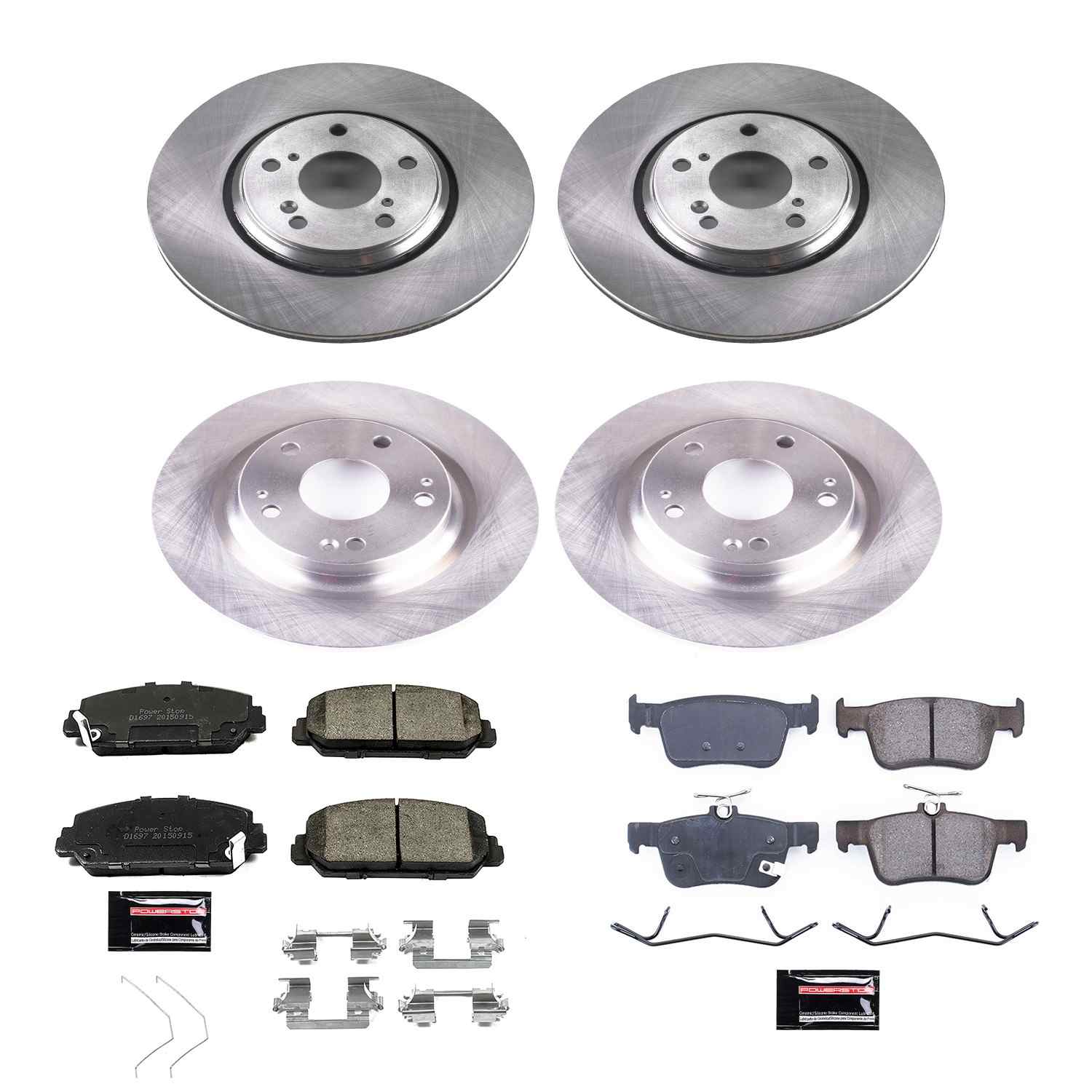 Power Stop 17-19 Honda Civic Front & Rear Autospecialty Brake Kit