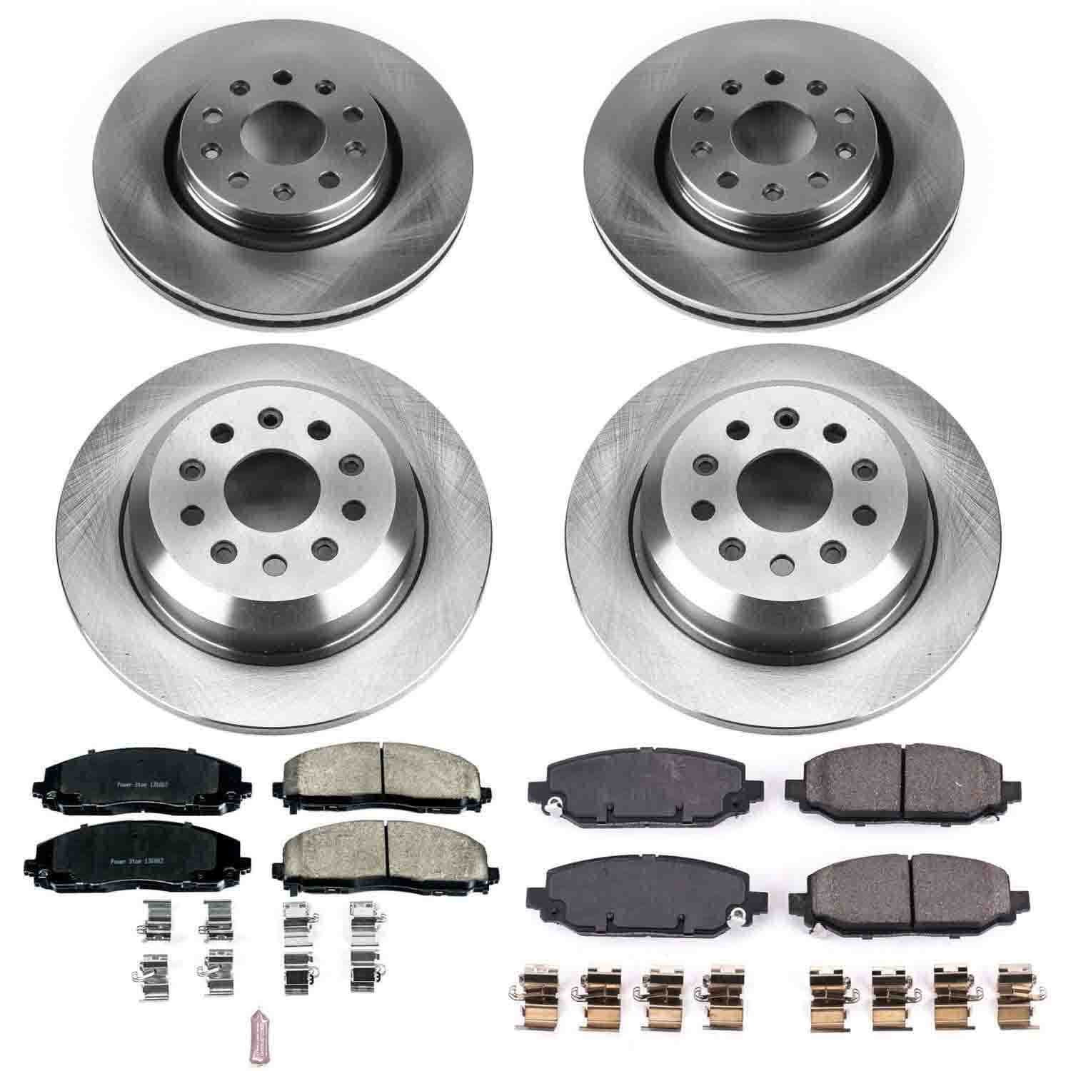 Power Stop 18-19 Jeep Wrangler Front & Rear Autospecialty Brake Kit