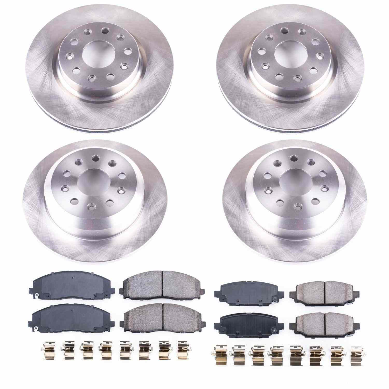 Power Stop 18-19 Jeep Wrangler Front & Rear Autospecialty Brake Kit