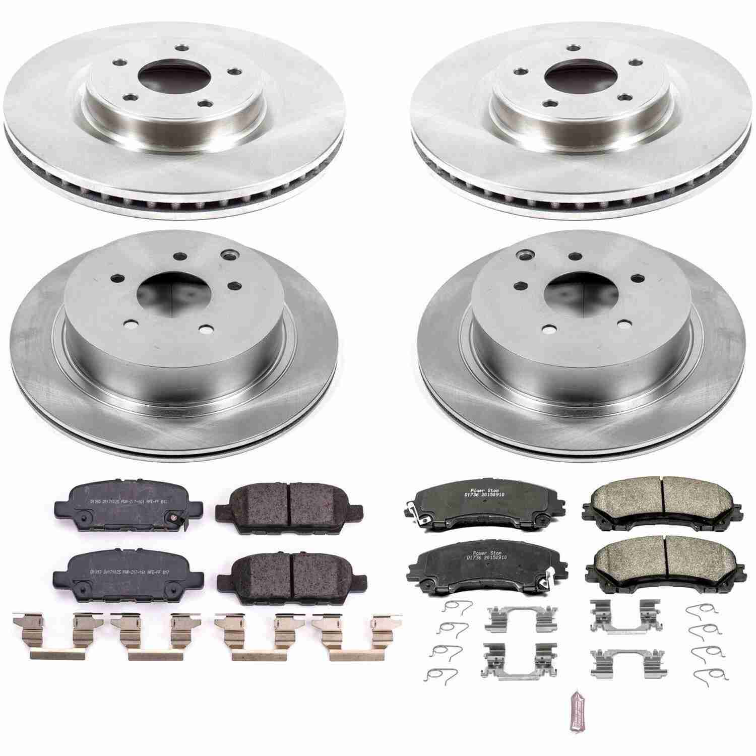 Power Stop 18-19 Infiniti Q50 Front & Rear Autospecialty Brake Kit