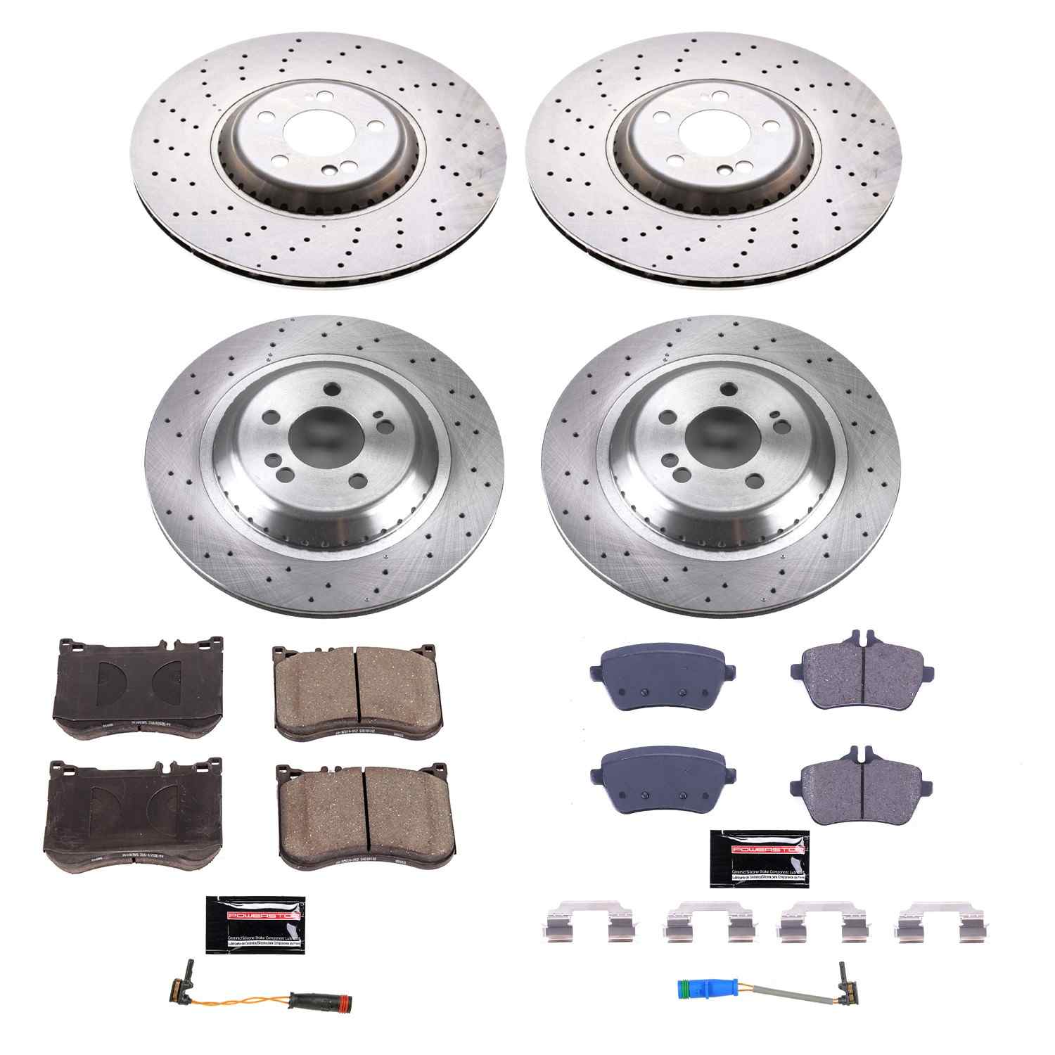 Power Stop 18-20 Mercedes-Benz S450 Front & Rear Autospecialty Brake Kit