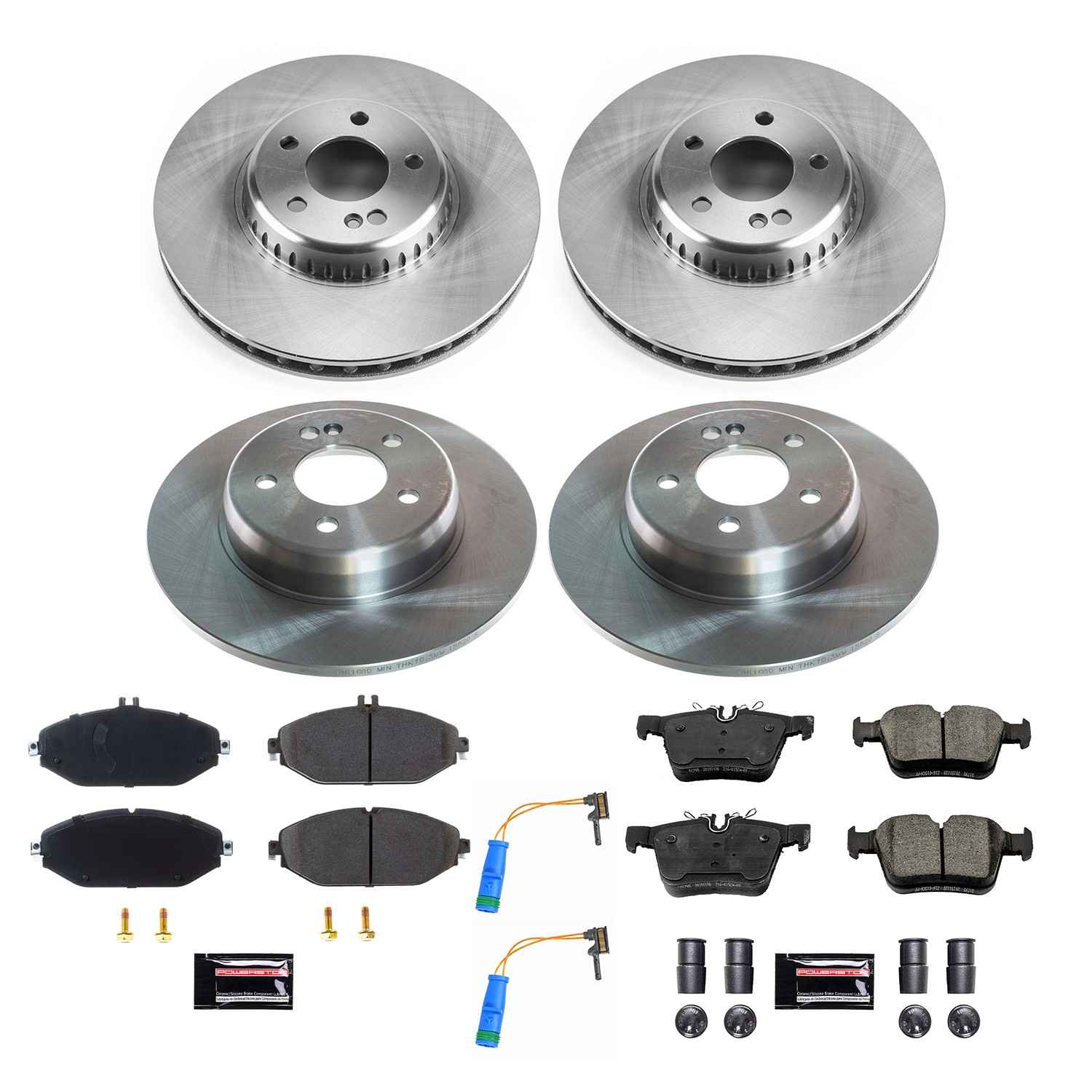 Power Stop 17-18 Mercedes-Benz C300 Front & Rear Autospecialty Brake Kit