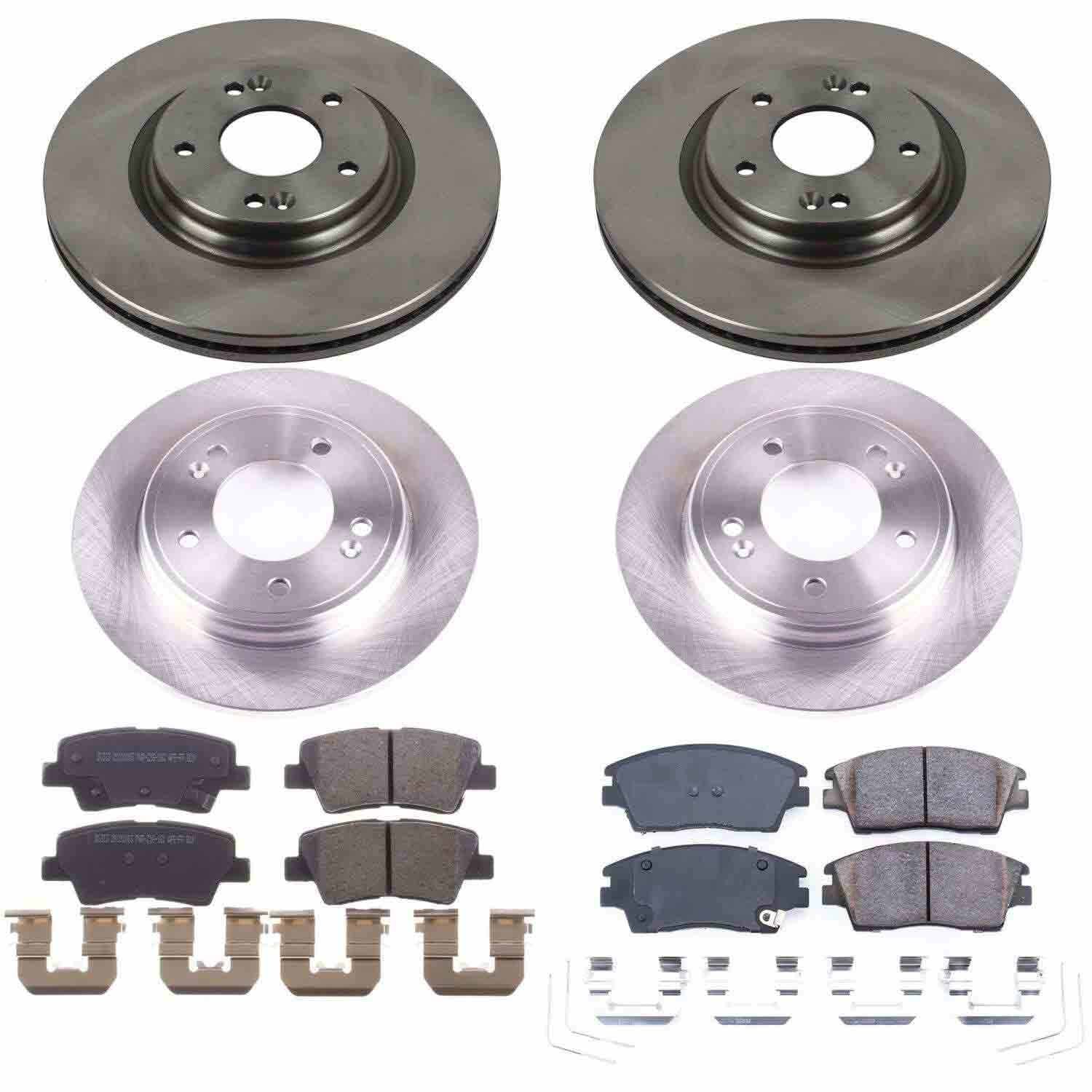 Power Stop 17-19 Hyundai Elantra Front & Rear Autospecialty Brake Kit