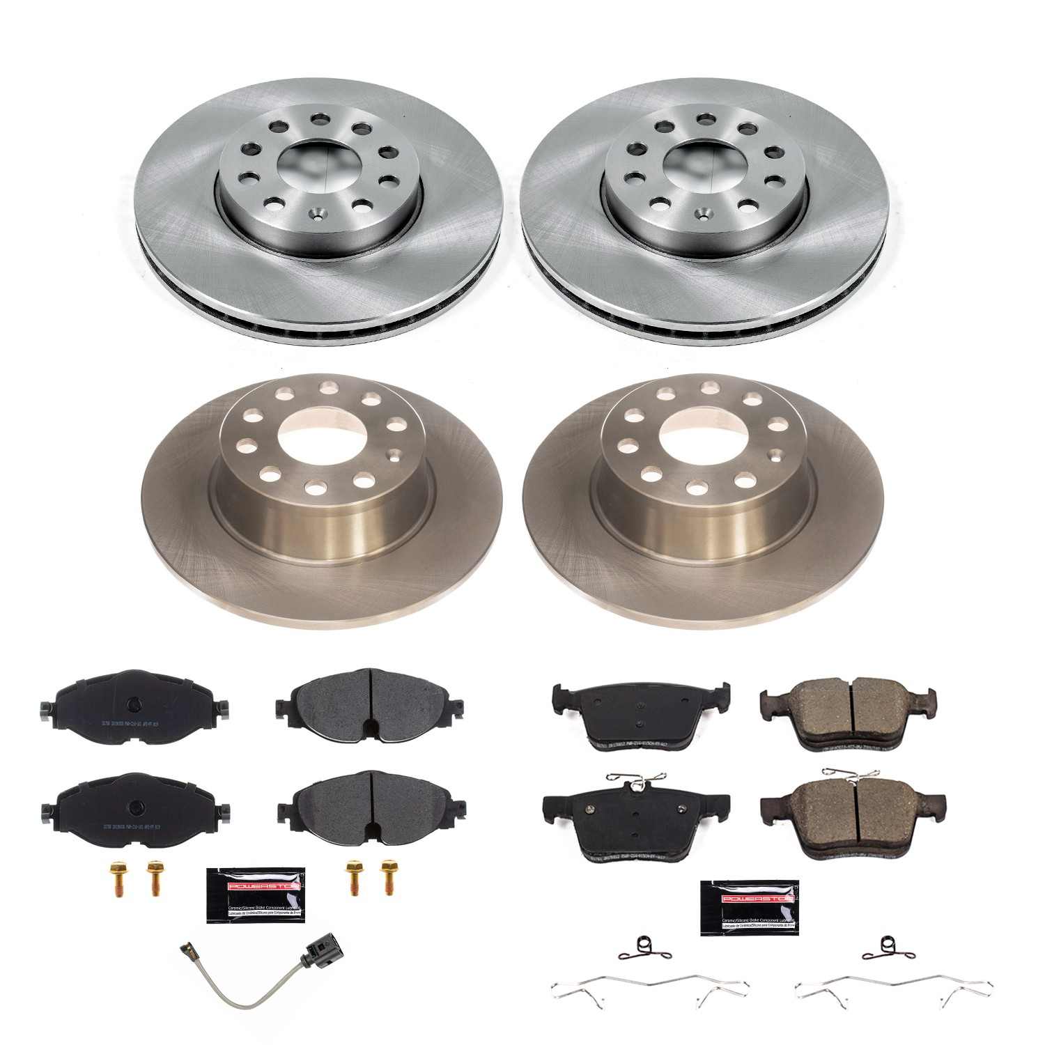 Power Stop 2019 Volkswagen Jetta Front & Rear Autospecialty Brake Kit