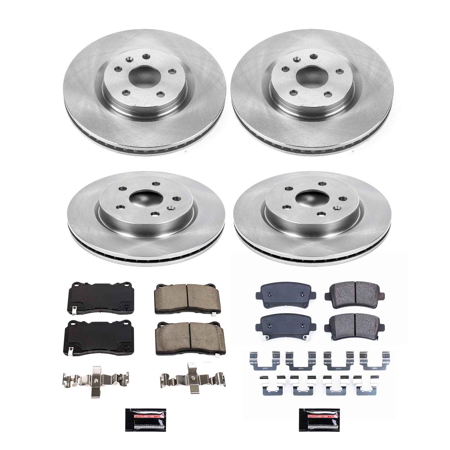 Power Stop 13-19 Cadillac XTS Front & Rear Autospecialty Brake Kit