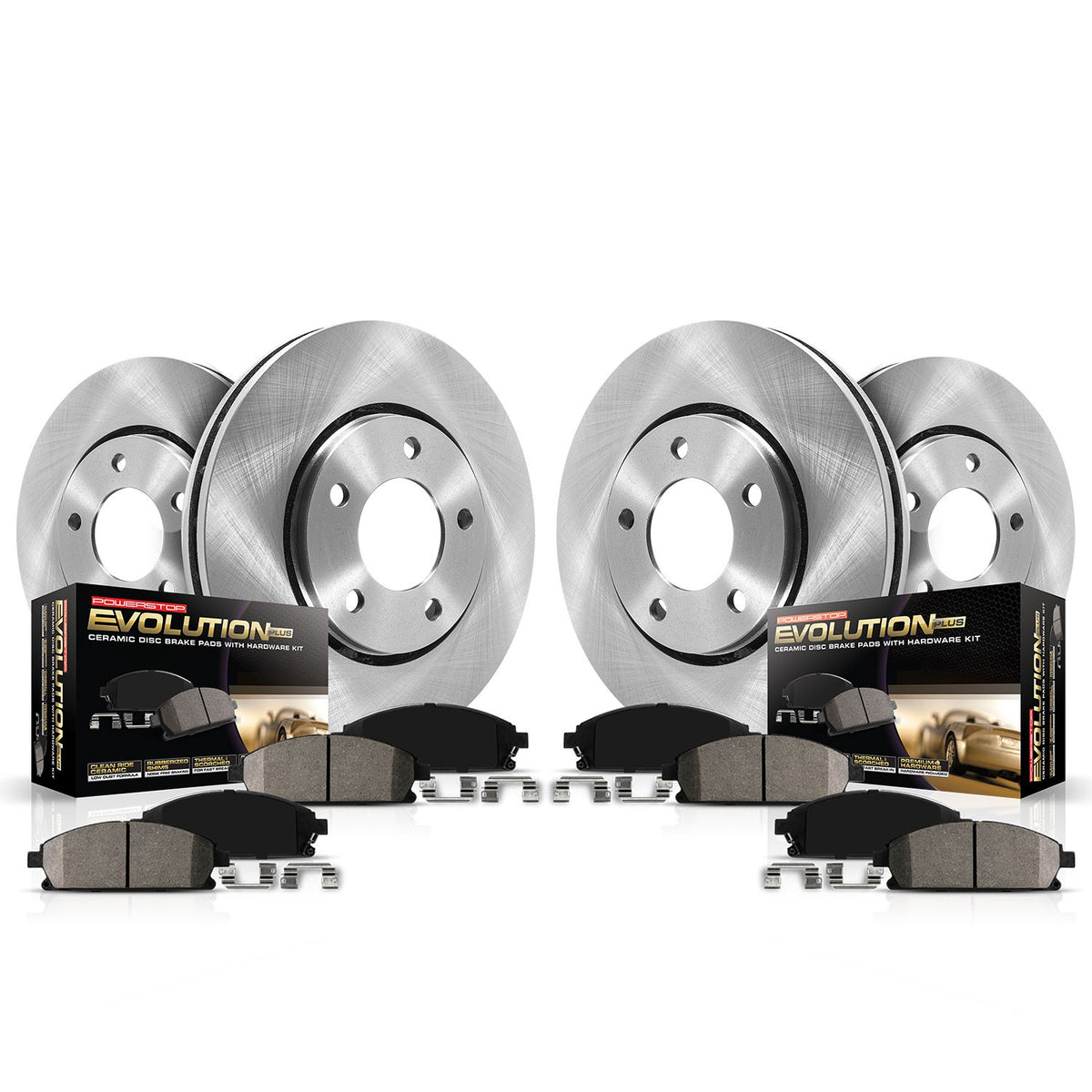 Power Stop 2021 Ford Transit-350 Front and Rear Autospecialty Brake Kit
