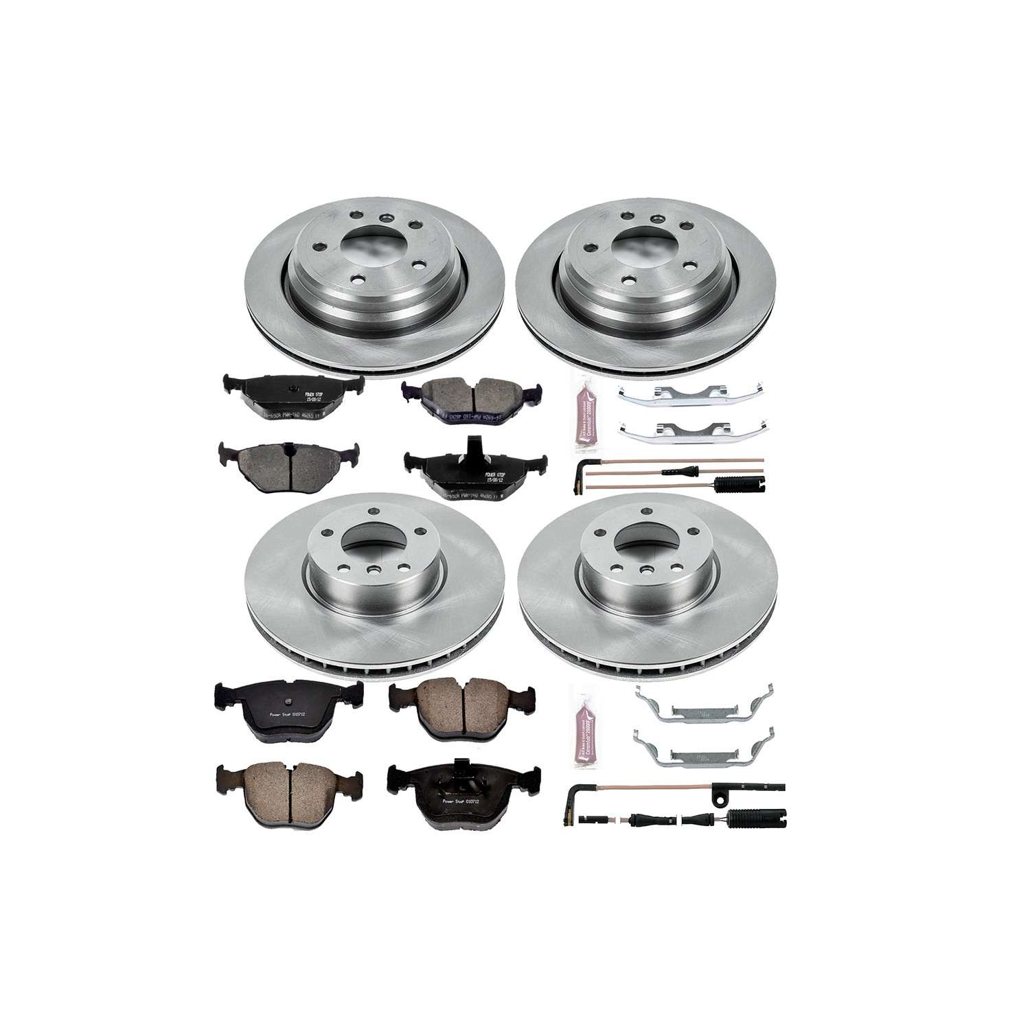 Power Stop 01-03 BMW 530i Front & Rear Autospecialty Brake Kit