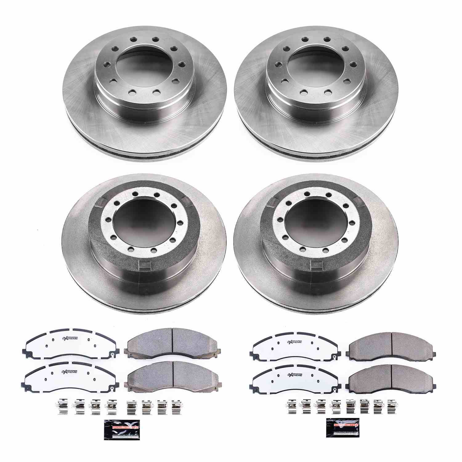 Power Stop 17-22 Ford F-550 Super Duty Front & Rear Medium Duty Kit