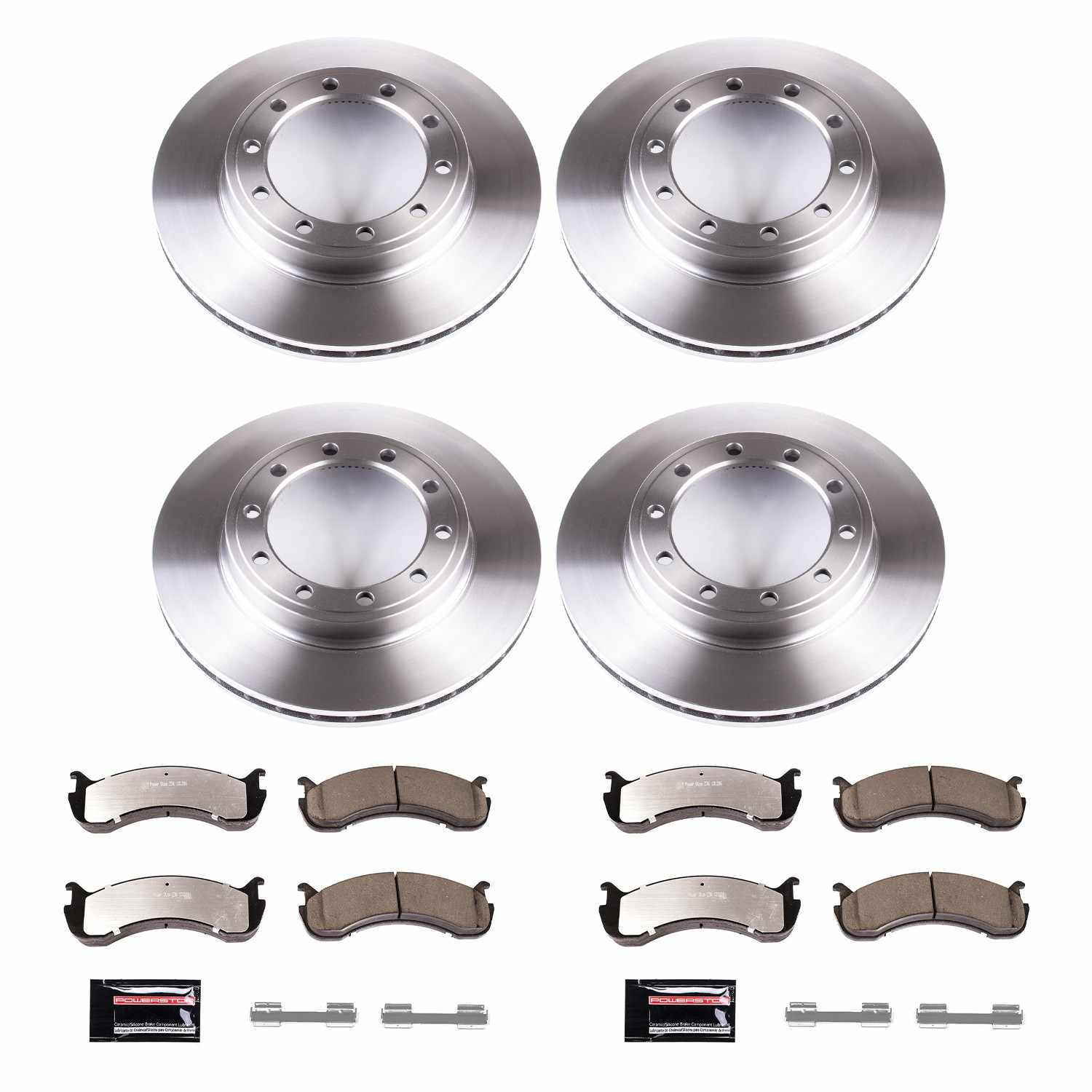 Power Stop 01-11 Workhorse Custom Chassis W22 Front & Rear Medium Duty Kit