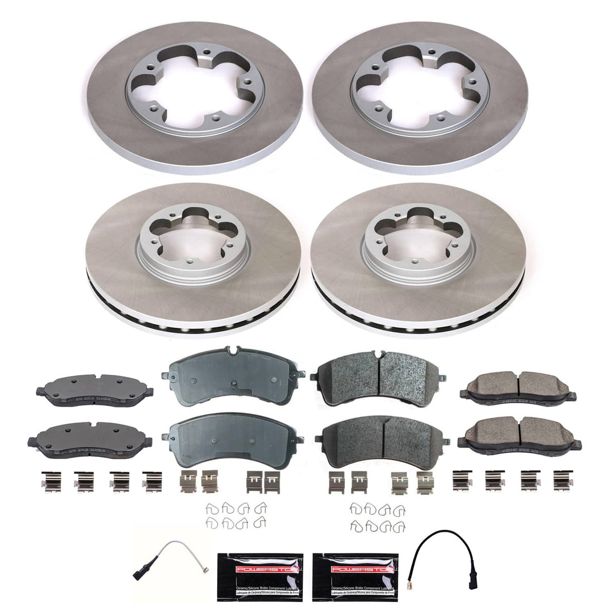 Power Stop 2020 Ford Transit-150 Front and Rear Semi-Coated Rotor Kit