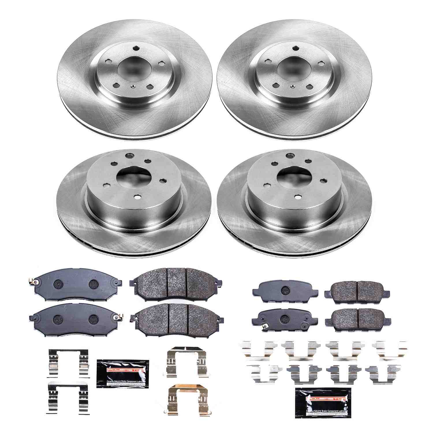 Power Stop 08-12 Infiniti EX35 Front & Rear Track Day Brake Kit
