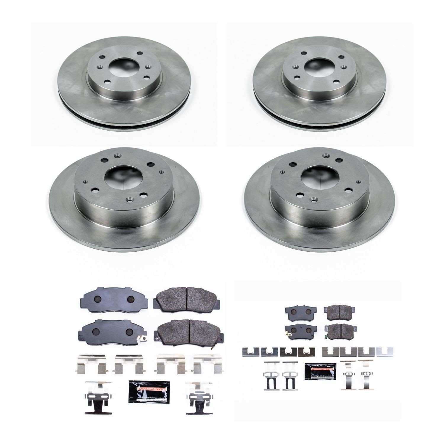 Power Stop 98-99 Acura CL Front & Rear Track Day Brake Kit