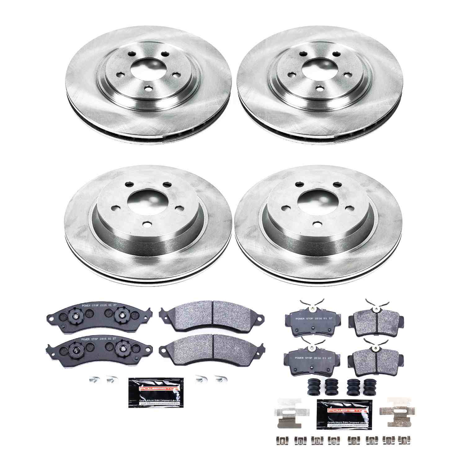 Power Stop 94-99 Ford Mustang Front & Rear Track Day Brake Kit