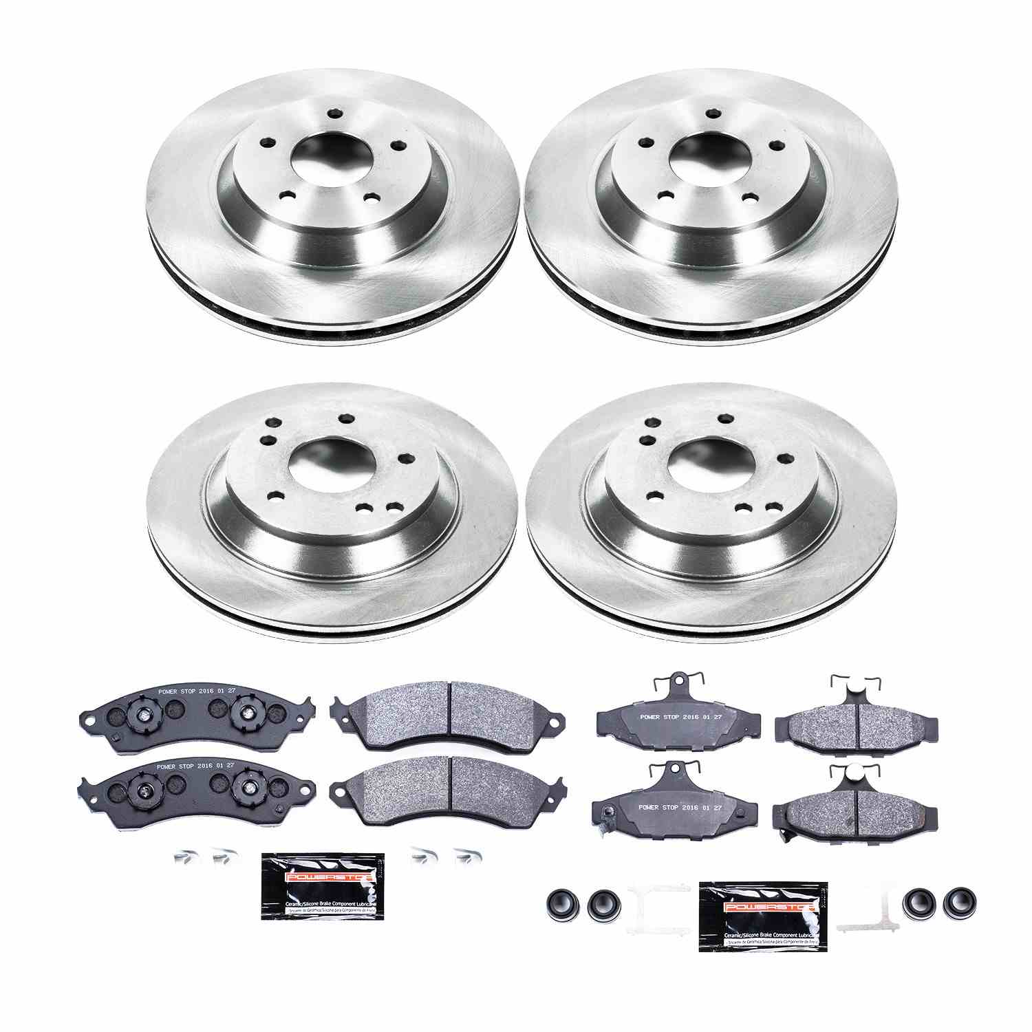 Power Stop 88-96 Chevrolet Corvette Front & Rear Track Day Brake Kit