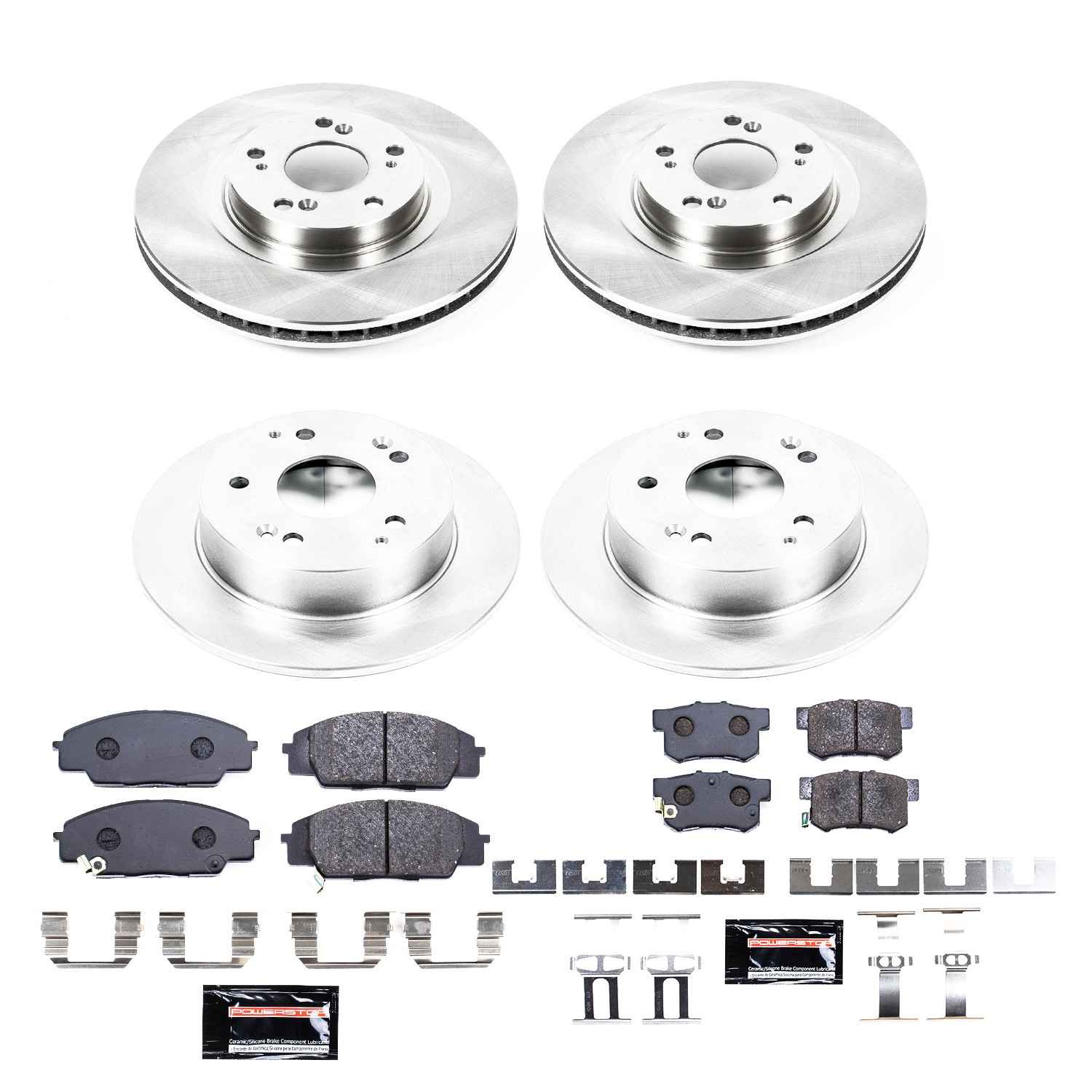 Power Stop 02-06 Acura RSX Front & Rear Track Day Brake Kit