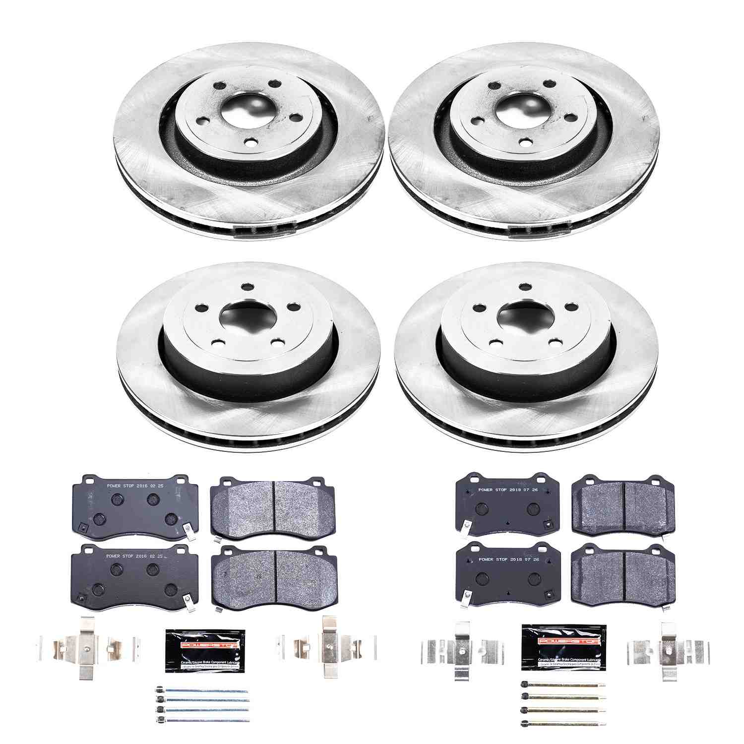 Power Stop 06-10 Jeep Grand Cherokee Front & Rear Track Day Brake Kit