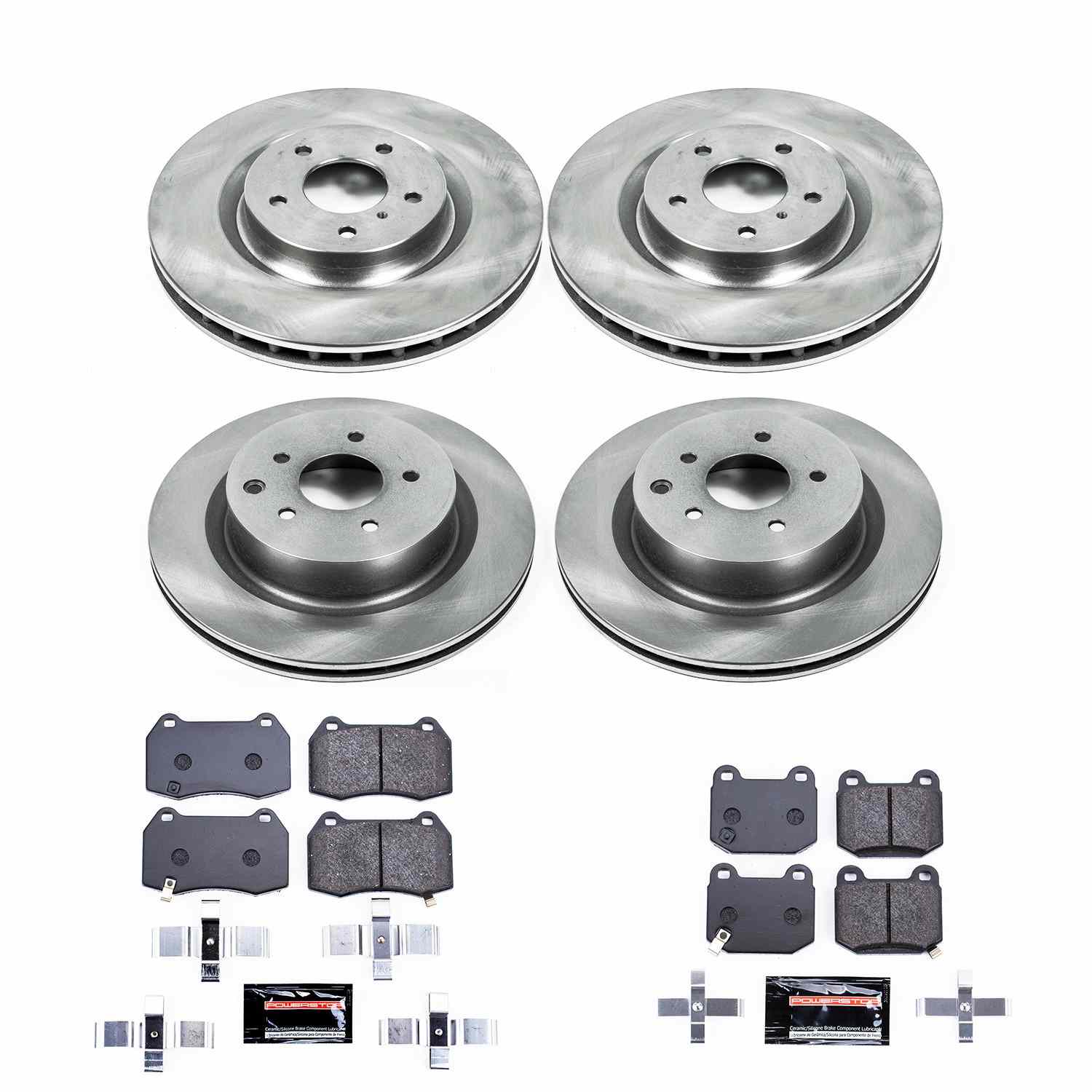 Power Stop 03-04 Infiniti G35 Front & Rear Track Day Brake Kit