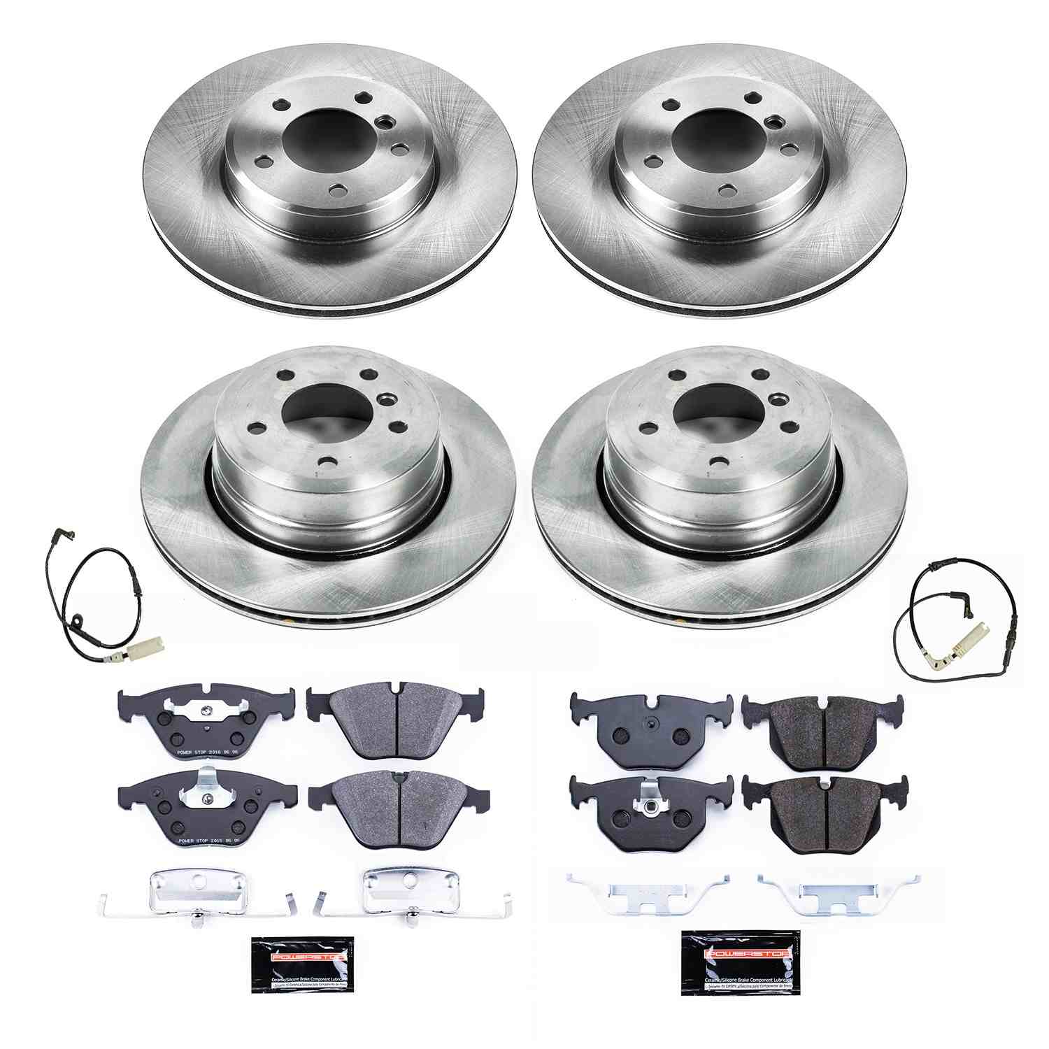 Power Stop 06-07 BMW 525xi Front & Rear Track Day Brake Kit