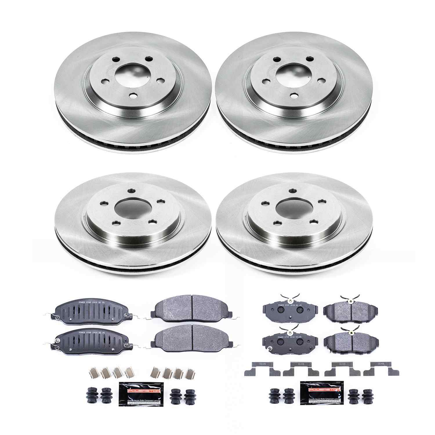 Power Stop 11-14 Ford Mustang Front & Rear Track Day Brake Kit