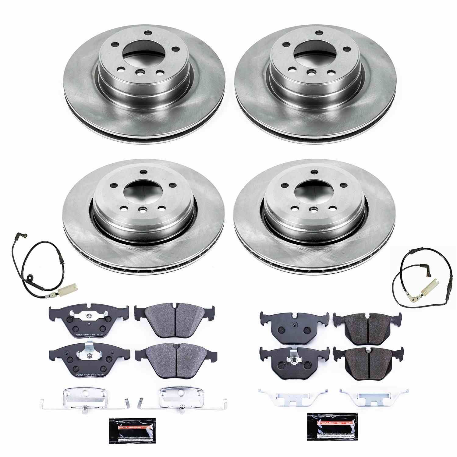 Power Stop 06-07 BMW 525i Front & Rear Track Day Brake Kit