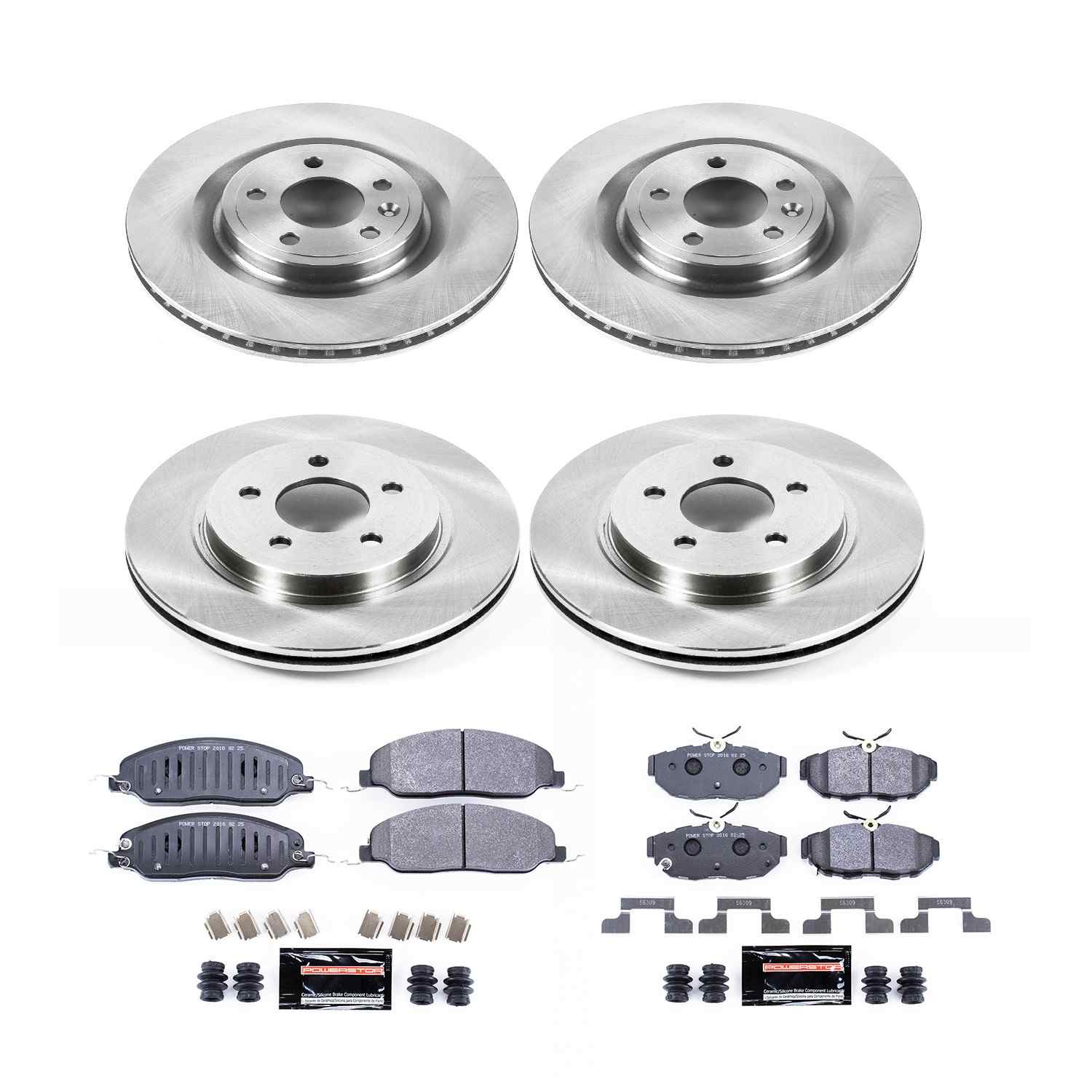 Power Stop 11-14 Ford Mustang Front & Rear Track Day Brake Kit