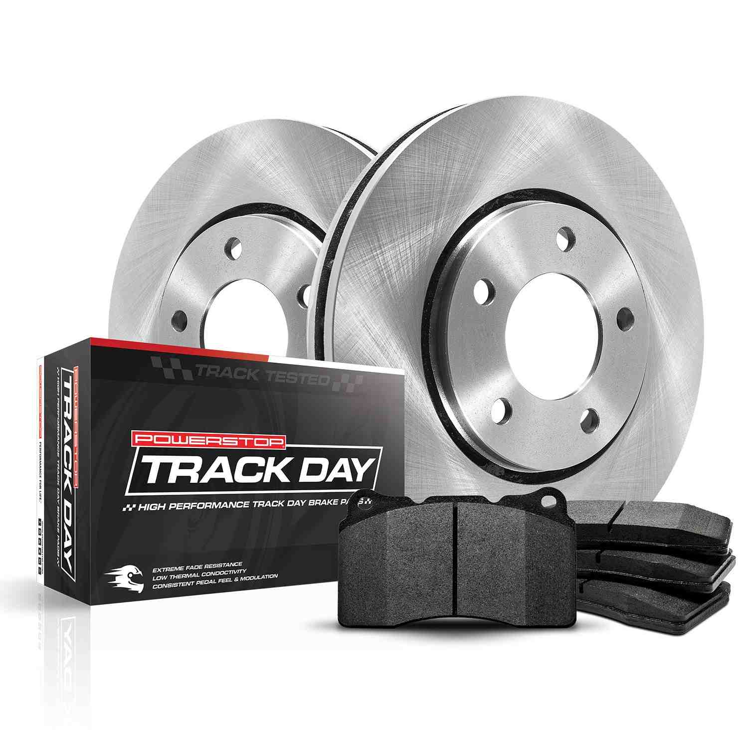 Power Stop 13-14 Ford Mustang Front Track Day Brake Kit