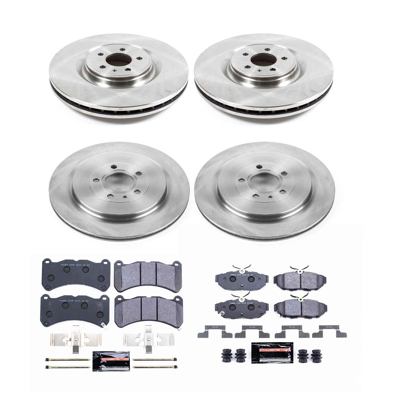 Power Stop 13-14 Ford Mustang Front & Rear Track Day Brake Kit