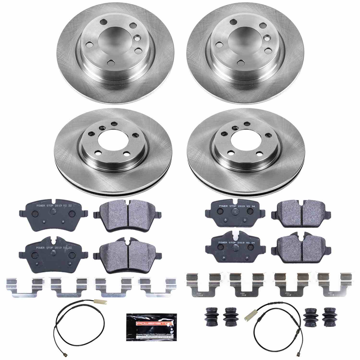 Power Stop 11-16 Mini Cooper Countryman Front & Rear Track Day Brake Kit