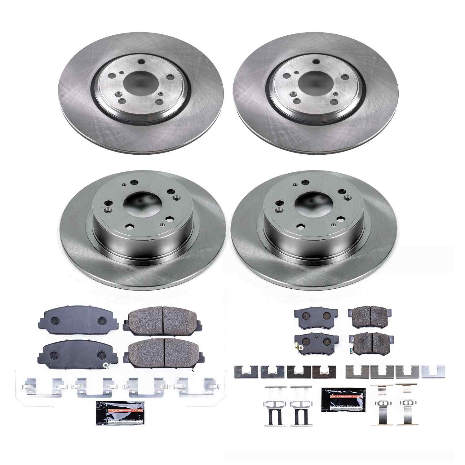 Power Stop 17-18 Acura ILX Front & Rear Track Day Brake Kit