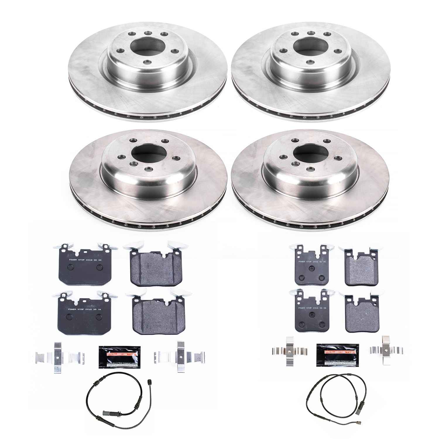 Power Stop 16-18 BMW 320i xDrive Front & Rear Track Day Brake Kit