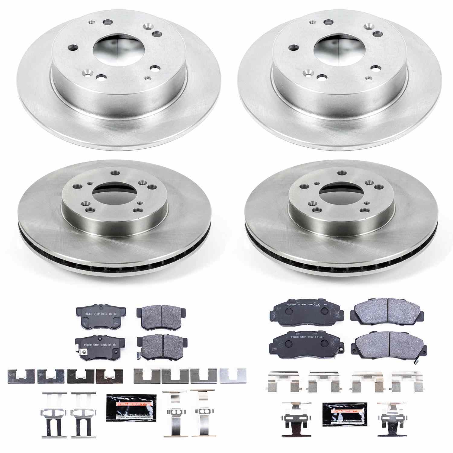 Power Stop 98-02 Honda Accord Front & Rear Track Day SPEC Brake Kit