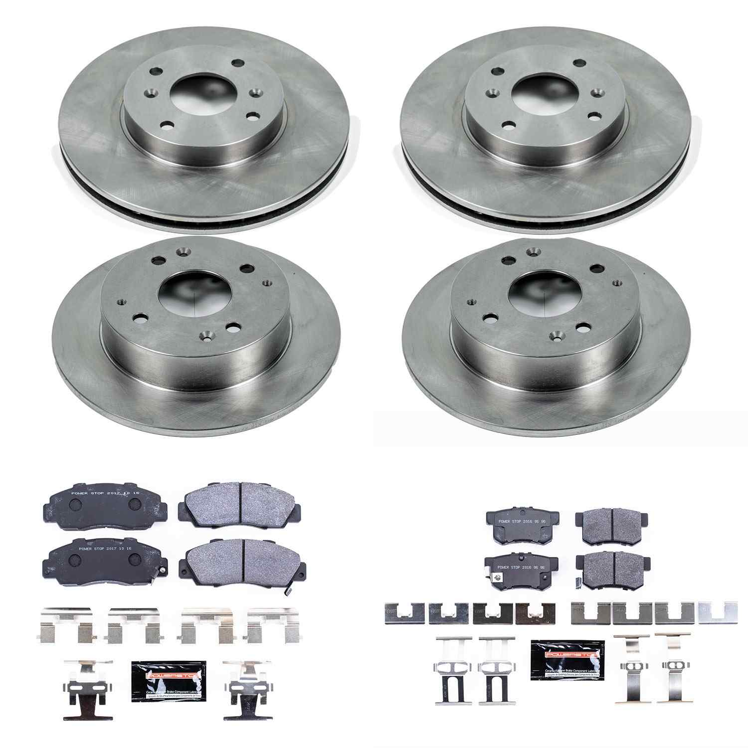 Power Stop 98-99 Acura CL Front & Rear Track Day SPEC Brake Kit