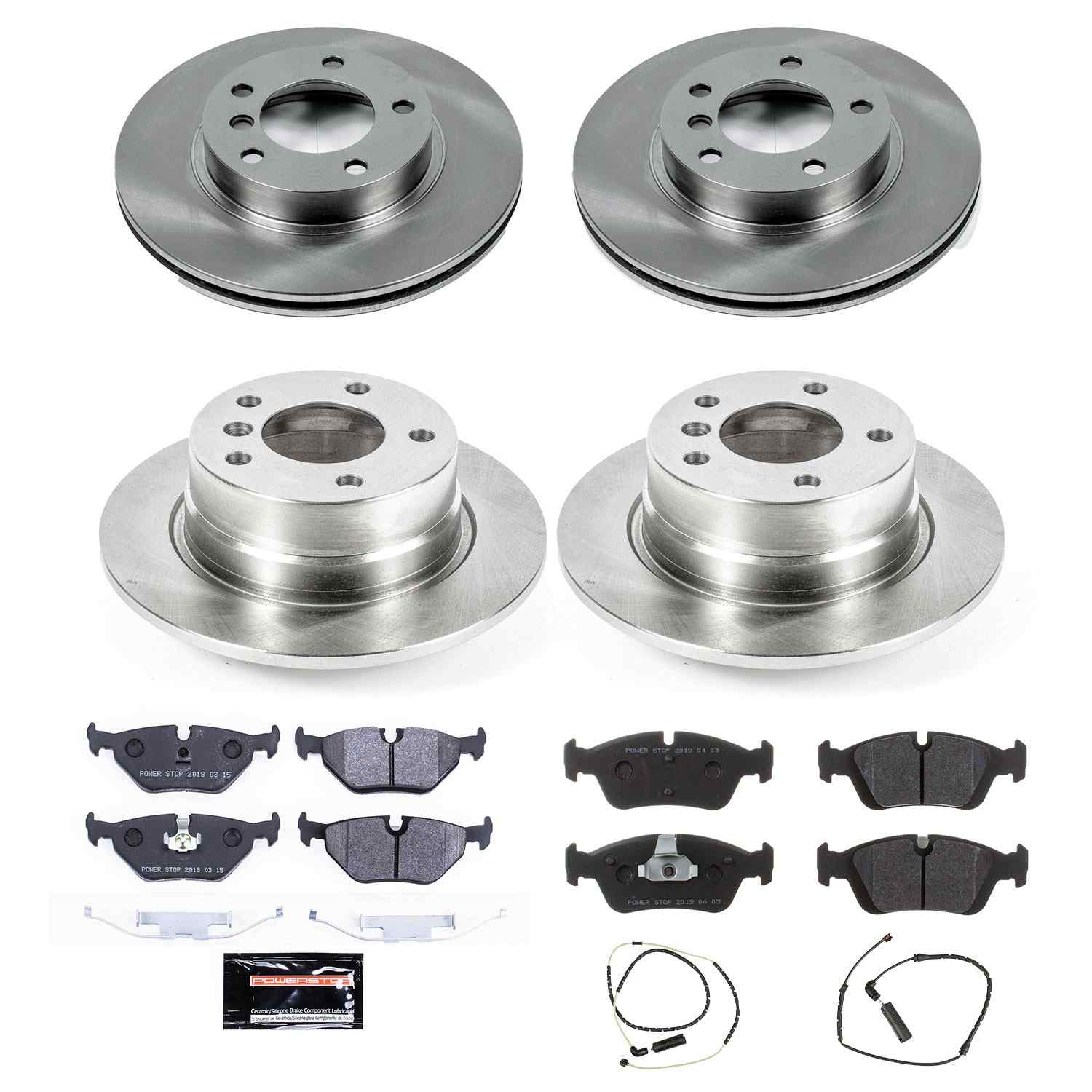 Power Stop 03-05 BMW Z4 Front & Rear Track Day SPEC Brake Kit
