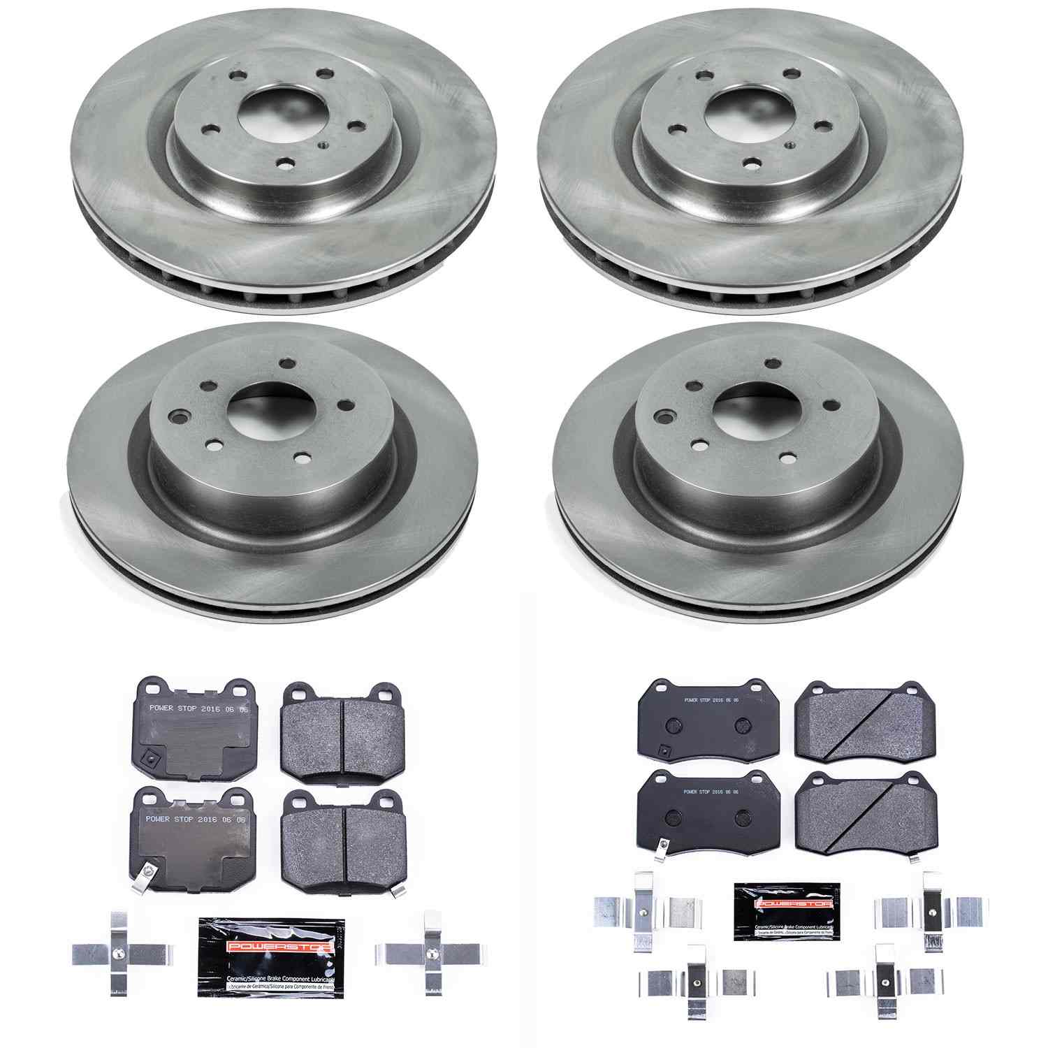 Power Stop 03-04 Infiniti G35 Front & Rear Track Day SPEC Brake Kit